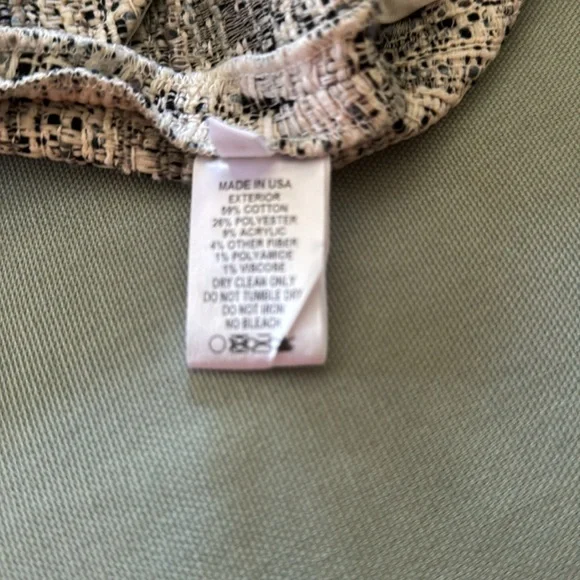 Lisa Marie Fernandez High Waist Short in White/Black Tweed sz. Med - NWT